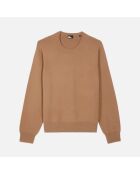 Pull en cachemire camel