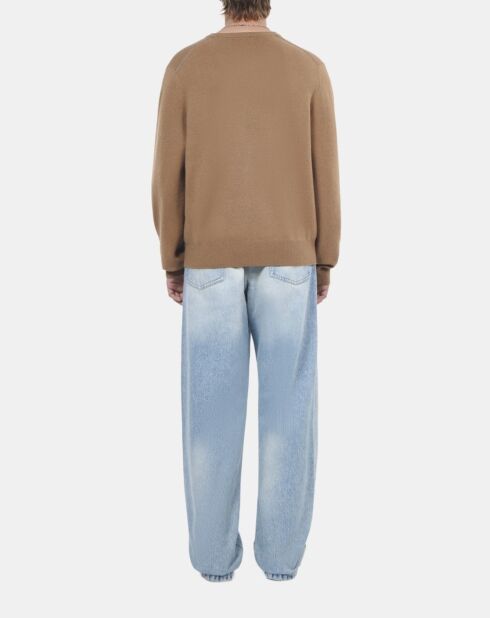 Pull en cachemire camel