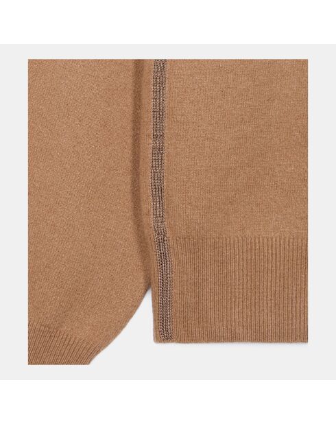 Pull en cachemire camel