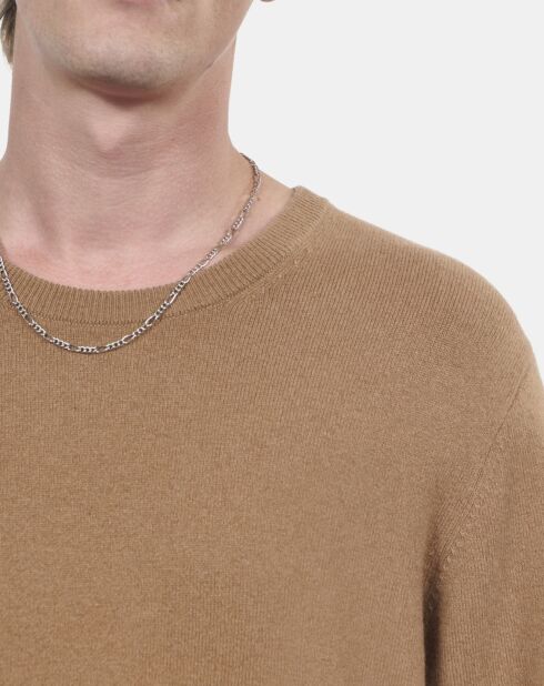 Pull en cachemire camel