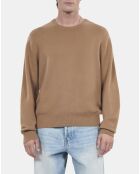 Pull en cachemire camel