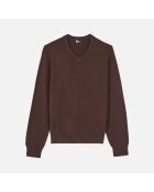 Pull en cachemire brun