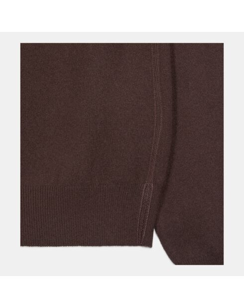 Pull en cachemire brun