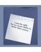 T-shirt à sérigraphie bleu