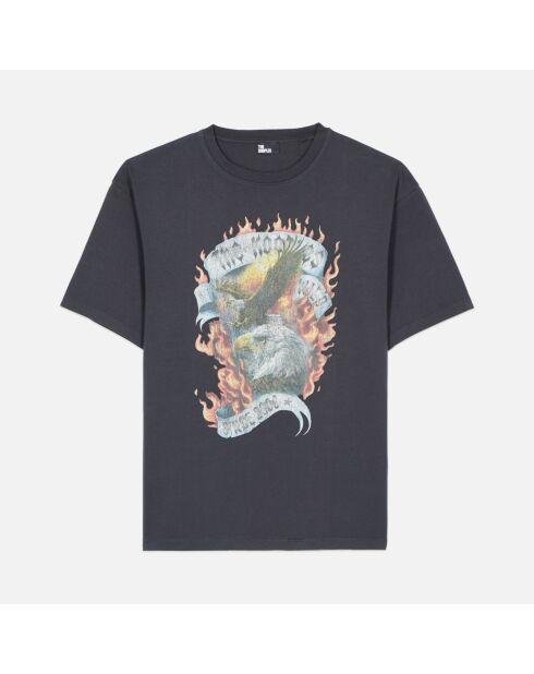 T-shirt avec sérigraphie noir