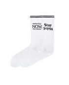 2 paires de chaussettes en coton blanches
