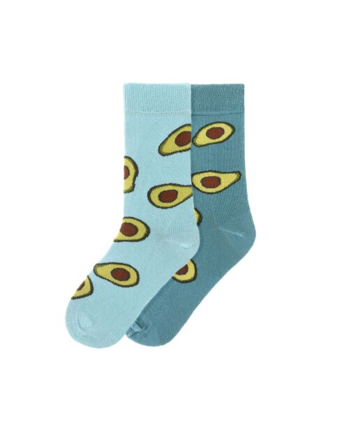 2 paires de chaussettes en coton assorties