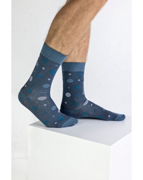 2 paires de chaussettes en coton grises