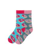 2 paires de chaussettes en coton assorties