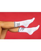 Chaussettes en coton blanches