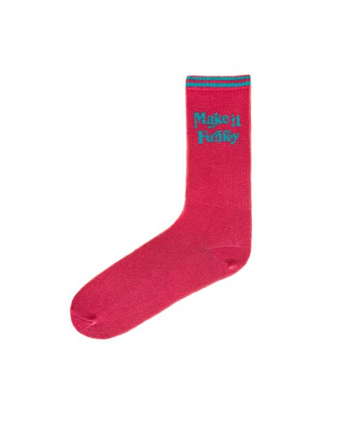 Chaussettes en coton roses