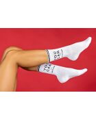 Chaussettes en coton blanches