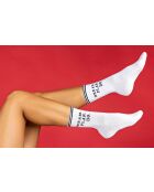 Chaussettes en coton blanches