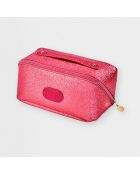 La trousse beauté rose irisée