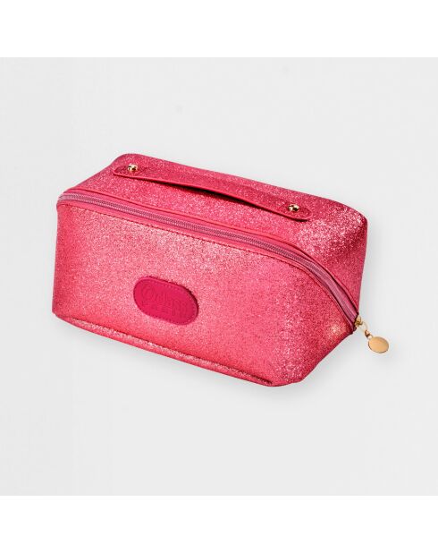 La trousse beauté rose irisée