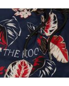 Short de bain imprimé bleu marine