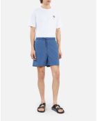 Short de bain monogramme bleu marine moyen