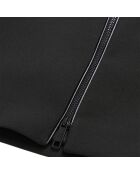 Jupe courte en crêpe avec zip noire