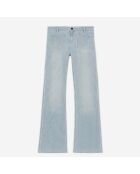 Jean à rayures bleues et blanches