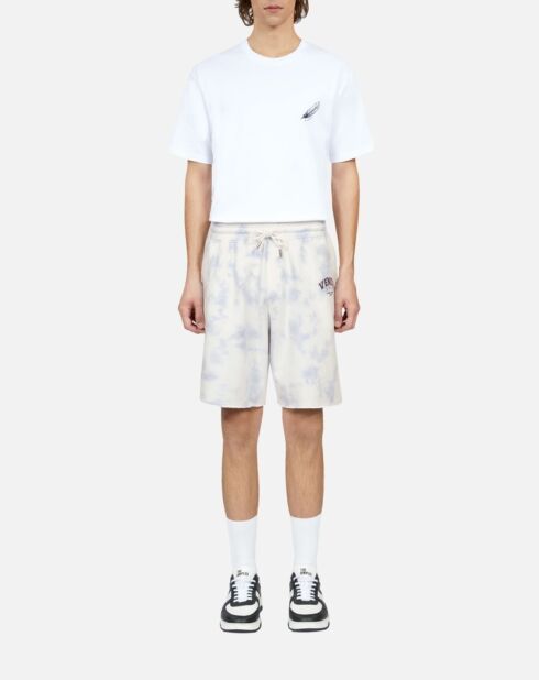 Short dégradé en coton bleu ciel