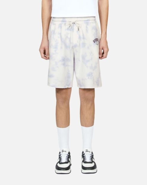 Short dégradé en coton bleu ciel