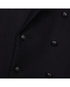 Manteau long en laine noir