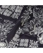 Short imprimé bleu marine