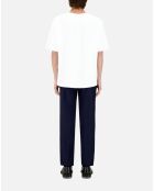 T-shirt avec sérigraphie blanc