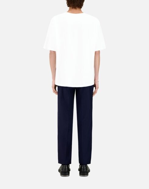 T-shirt avec sérigraphie blanc