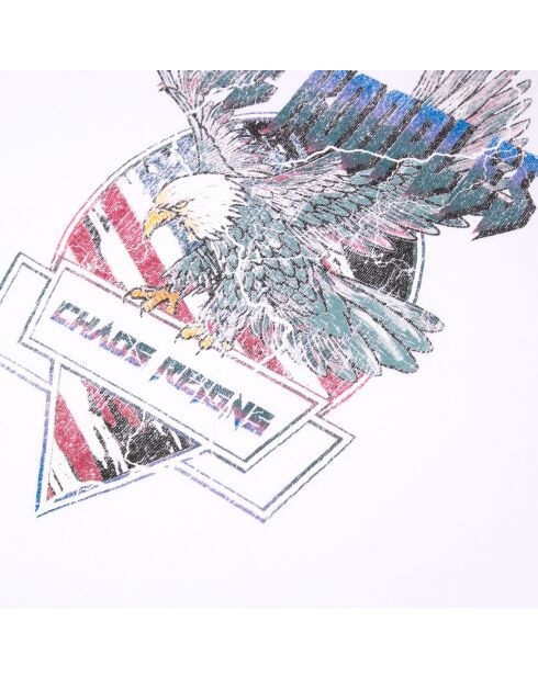 T-shirt avec sérigraphie blanc