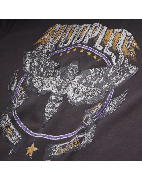 T-shirt avec sérigraphie gris