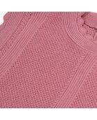 Top en maille ajourée lilas