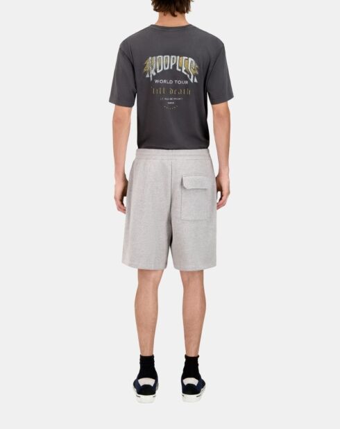 Short en coton gris ardoise