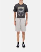 Short en coton gris ardoise