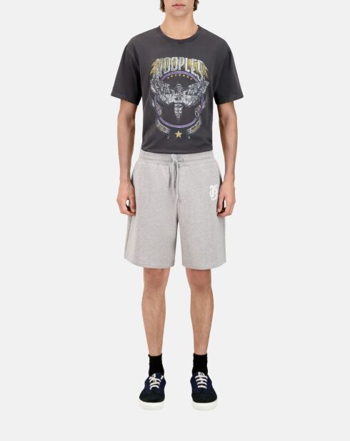 Short en coton gris ardoise