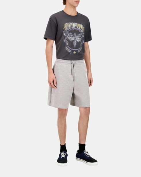 Short en coton gris ardoise