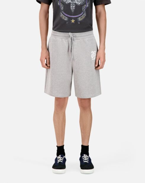 Short en coton gris ardoise