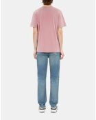 T-shirt avec sérigraphie rose