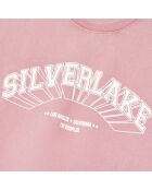 T-shirt avec sérigraphie rose