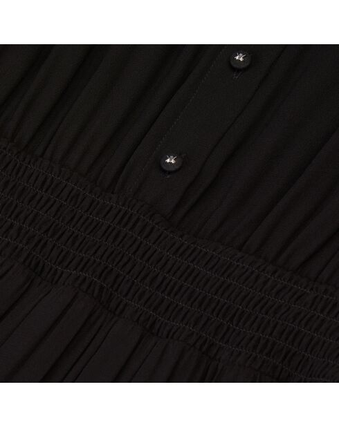 Robe longue avec volants noire