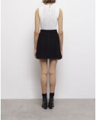 Jupe courte en maille noire