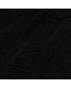 Jupe courte en maille noire