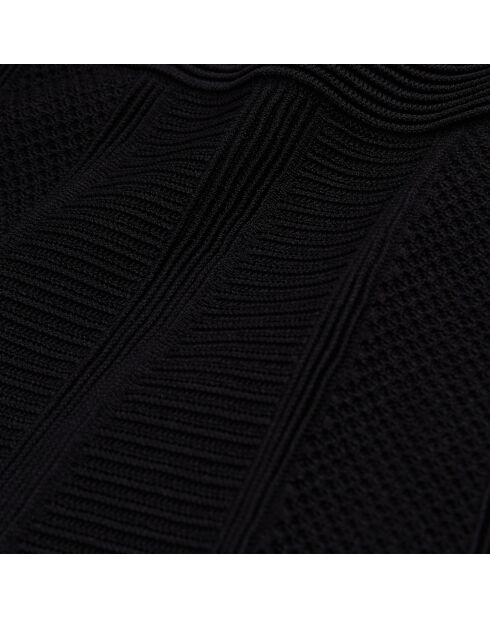 Jupe courte en maille noire