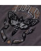 Sweatshirt avec sérigraphie gris carbone