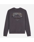 Sweatshirt avec sérigraphie gris carbone