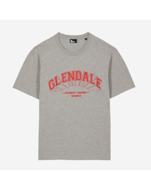 T-shirt avec sérigraphie gris