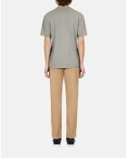 T-shirt avec sérigraphie gris