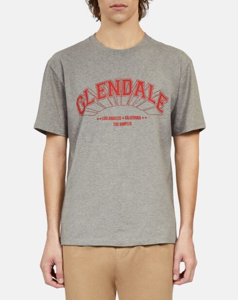 T-shirt avec sérigraphie gris