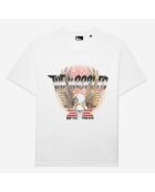 T-shirt avec sérigraphie blanc