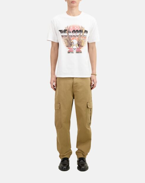 T-shirt avec sérigraphie blanc